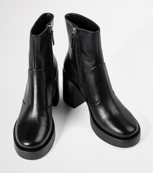 Botas Plataforma Tony Bianco Thunder Black Como 9cm Negras | XCLBH51999