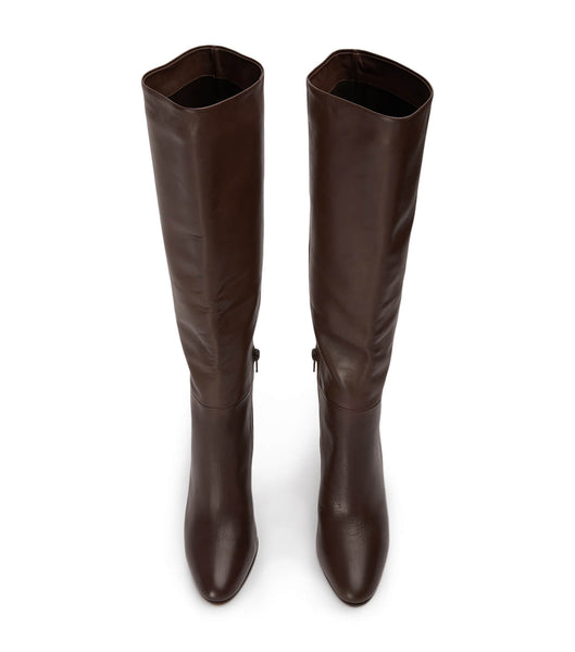 Botas de Tacon Tony Bianco Boss Choc Como 9.5cm Chocolate | ZCLMJ14035