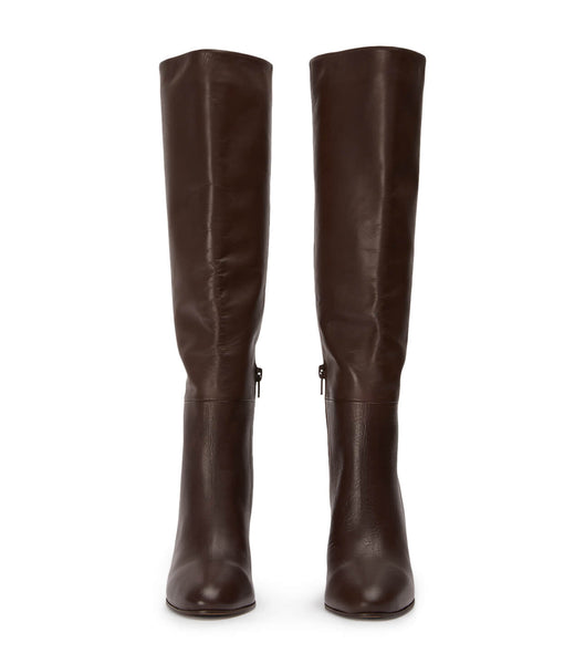 Botas de Tacon Tony Bianco Boss Choc Como 9.5cm Chocolate | ZCLMJ14035