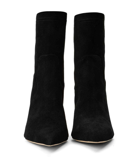 Botas de Tacon Tony Bianco Ellie Black Gamuza 8.5cm Negras | CLJZR59111