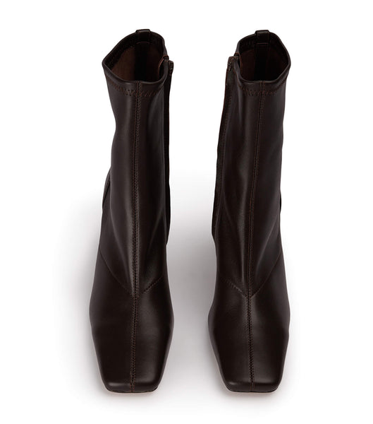 Botas de Tacon Tony Bianco Fomo Chocolate Nappa 8cm Chocolate | BCLSO98143