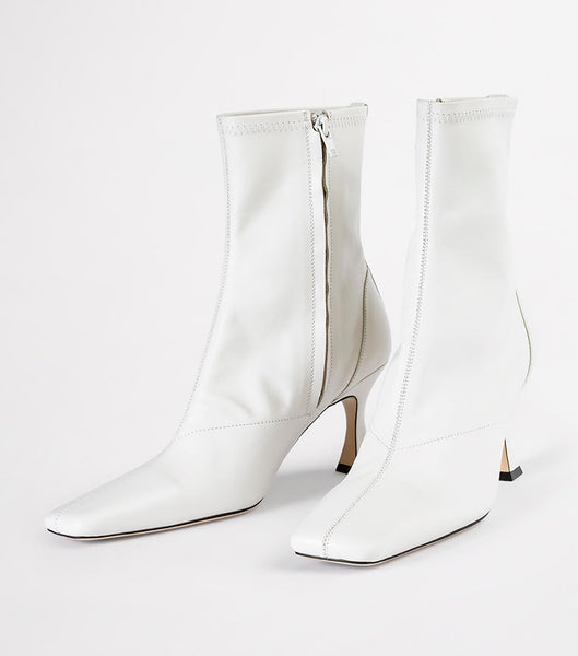 Botas de Tacon Tony Bianco Fomo Dove Nappa 8cm Blancas | PCLER21502