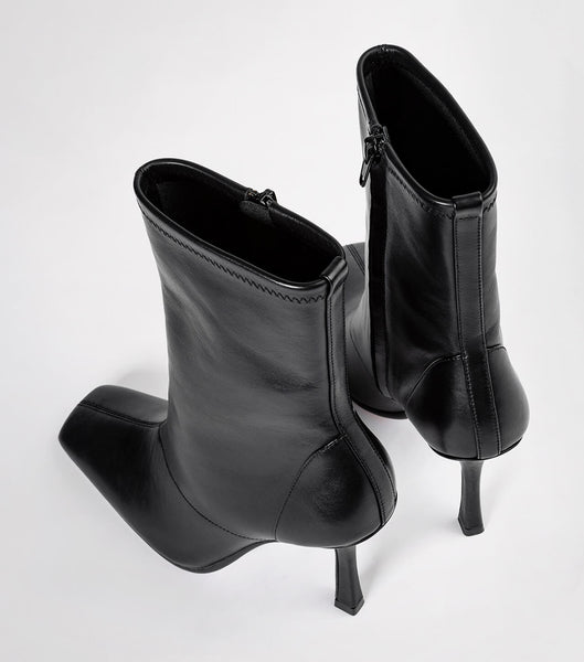 Botas de Tacon Tony Bianco Halsey Black Como 10.5cm Negras | ACLWC34184