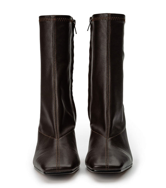 Botas de Tacon Tony Bianco Halsey Chocolate Nappa 10.5cm Chocolate | FCLUI48877