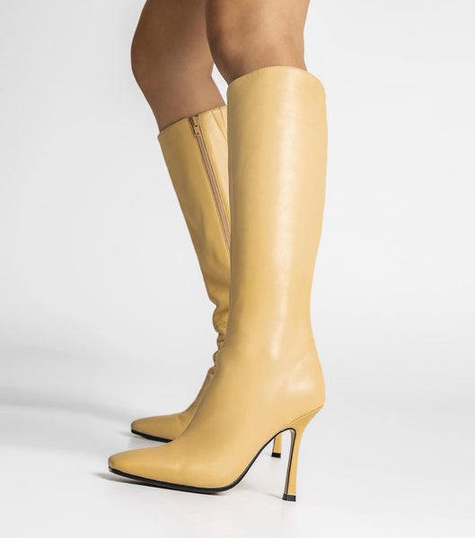 Botas de Tacon Tony Bianco Havana Butter Nappa 10.5cm Amarillo | XCLGW48346