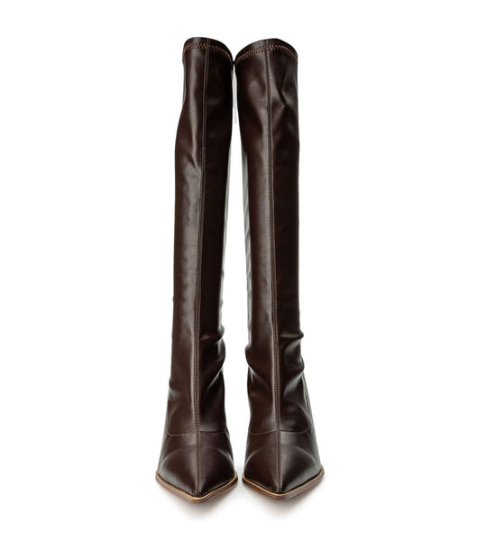 Botas de Tacon Tony Bianco Knight Choc Venezia 9.5cm Chocolate | DCLKV81787