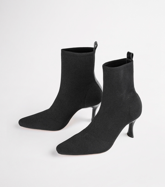 Botas de Tacon Tony Bianco Kossam Black Knit 8cm Negras | UCLND39488