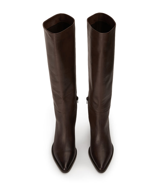 Botas de Tacon Tony Bianco Peppe Choc Como 7.5cm Chocolate | CLNEJ88936