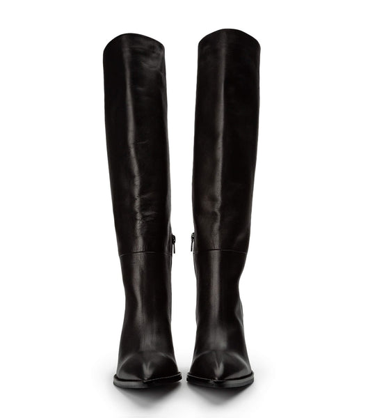 Botas de Tacon Tony Bianco Skyla Black Como 9cm Negras | SCLNY96928