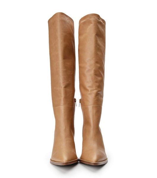 Botas de Tacon Tony Bianco Skyla Caramel Venice 9cm Marrones | CLQAV83153