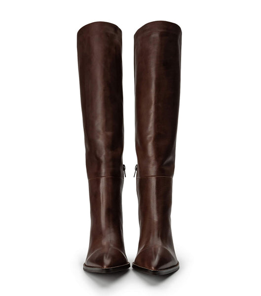 Botas de Tacon Tony Bianco Skyla Choc Como 9cm Chocolate | LCLTR90909