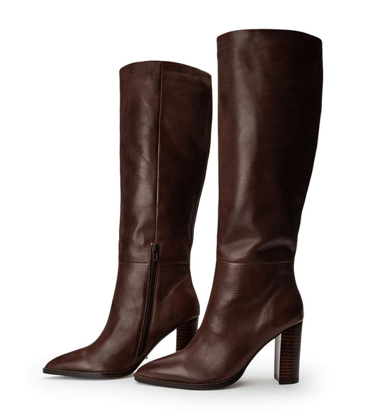 Botas de Tacon Tony Bianco Skyla Choc Como 9cm Chocolate | LCLTR90909