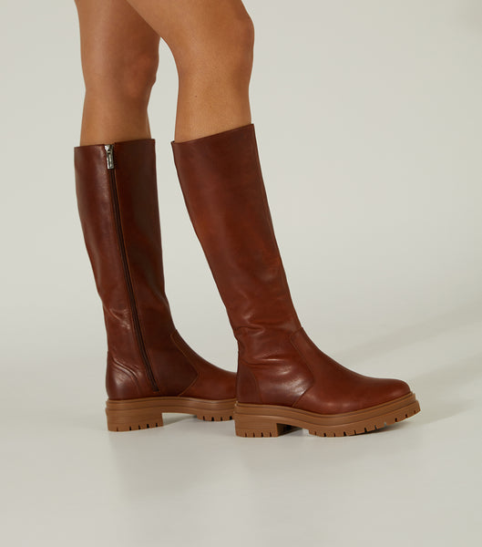 Botas de combate Tony Bianco Wanda Cognac 4.5cm Marrones | CLDYB96710