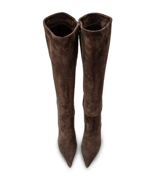 Botas de media pantorrilla Tony Bianco Apollo Espresso Gamuza 10.5cm Chocolate | CLXBR18265