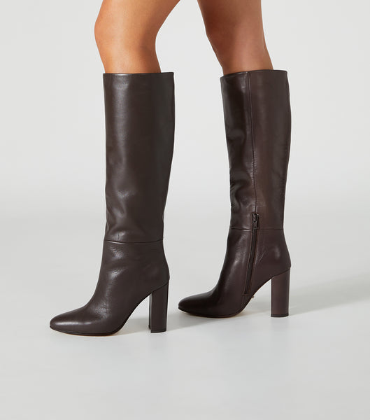 Botas de media pantorrilla Tony Bianco Boss Choc Como 9.5cm Chocolate | FCLUI65778