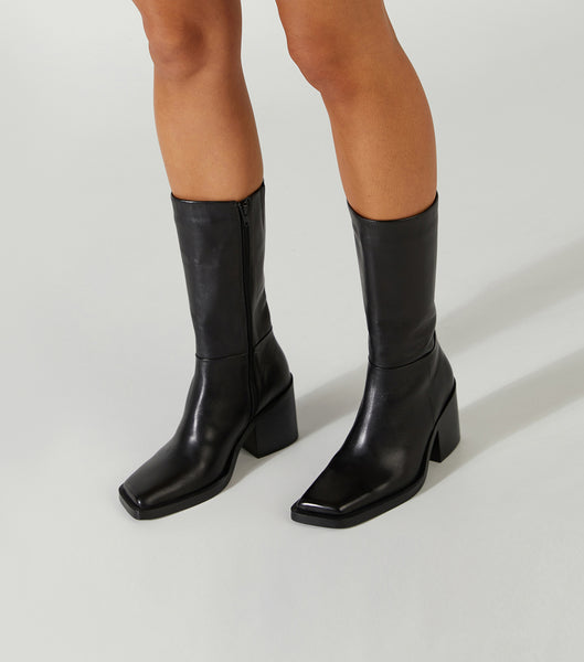 Botas de media pantorrilla Tony Bianco Prestige Black Como 8cm Negras | TCLPQ13972