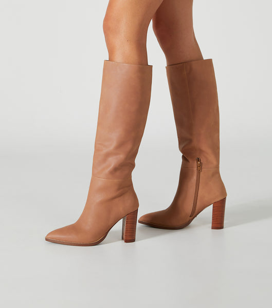 Botas de media pantorrilla Tony Bianco Skyla Caramel Venice 9cm Beige | CLIIZ66346