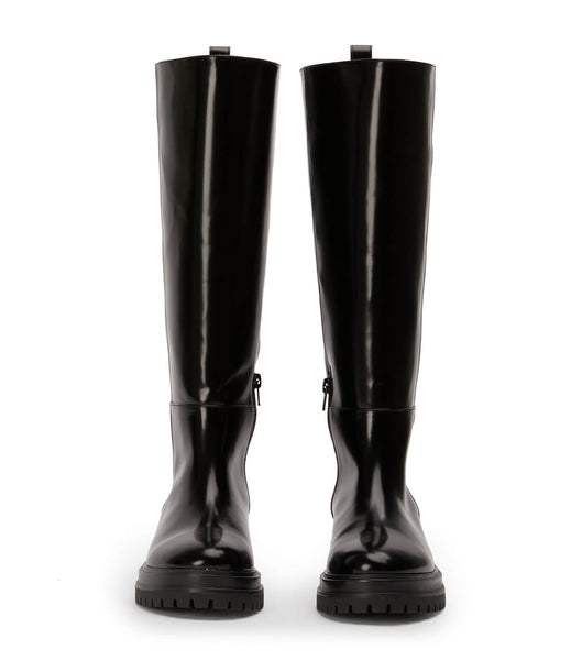 Botas de media pantorrilla Tony Bianco Welly Black Hi Shine 4.5cm Negras | XCLGW76611