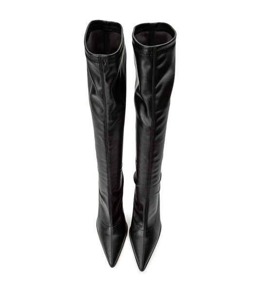 Botas elásticas Tony Bianco Knight Black Venezia 9.5cm Negras | TCLPQ80705