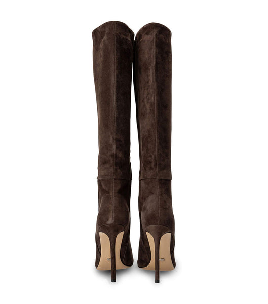 Botas hasta las rodillas Tony Bianco Apollo Espresso Gamuza 10.5cm Chocolate | ACLWC23831