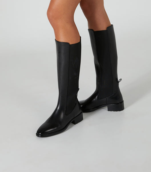 Botas hasta las rodillas Tony Bianco Emrata Black Como 4cm Negras | SCLNY39556