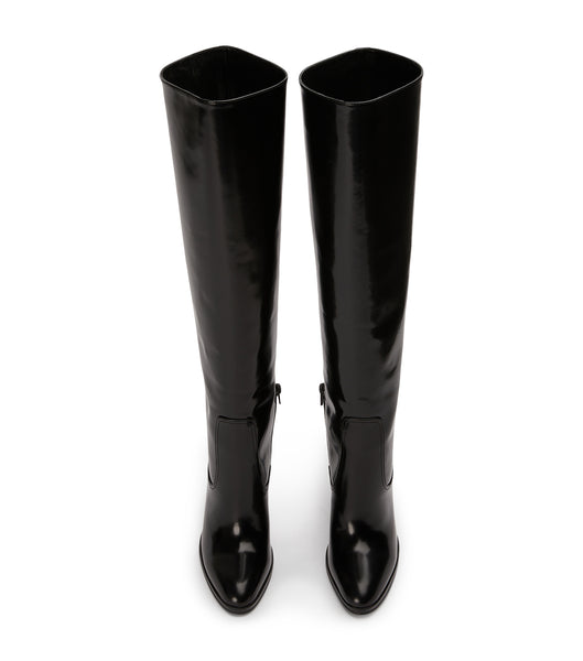 Botas hasta las rodillas Tony Bianco Hot Black Hi Shine 10.5cm Negras | ACLDF95400