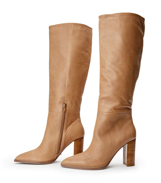 Botas hasta las rodillas Tony Bianco Skyla Caramel Venice 9cm Beige | QCLUV72729