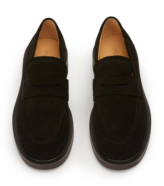 Loafers Tony Bianco Cherish Black Gamuza 4.5cm Negras | CLJVR35928