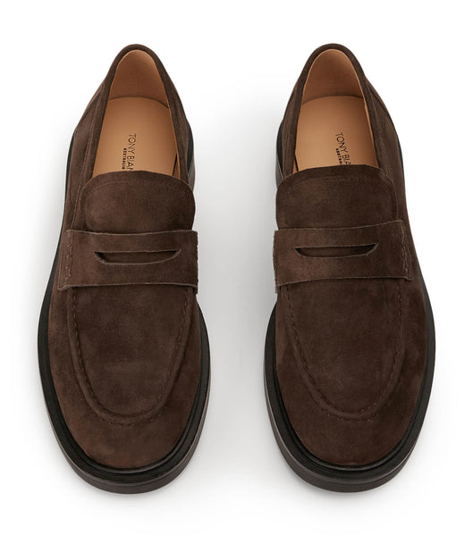 Loafers Tony Bianco Cherish Espresso Gamuza 4.5cm Chocolate | DCLVO17761