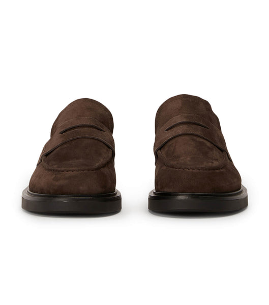 Loafers Tony Bianco Cherish Espresso Gamuza 4.5cm Chocolate | DCLVO17761