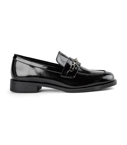 Loafers Tony Bianco Rebecca Black Hi Shine 2.5cm Negras | ECLVG24502