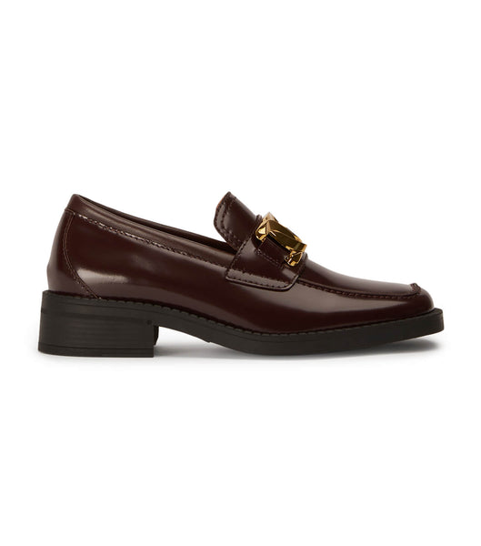 Loafers Tony Bianco Tia Vino Hi Shine 4cm Chocolate | PCLER62373