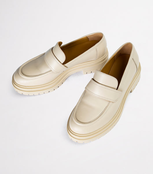 Loafers Tony Bianco Wiz Vanilla Capretto 4.5cm Amarillo Claro | ZCLNQ95950