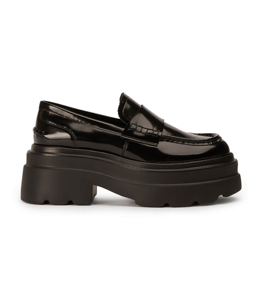 Loafers Tony Bianco Zomp Black Hi Shine 7.5cm Negras | LCLTR16711