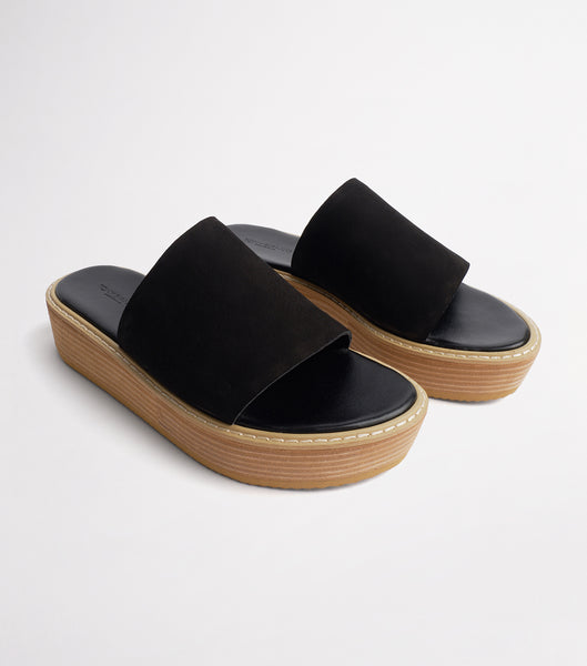 Sandalias Planas Tony Bianco Elke Black 4.5cm Negras | DCLVO64133