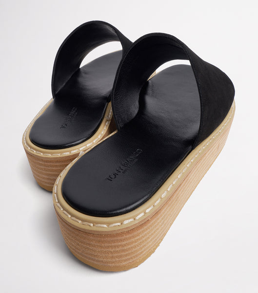 Sandalias Planas Tony Bianco Elke Black 4.5cm Negras | DCLVO64133