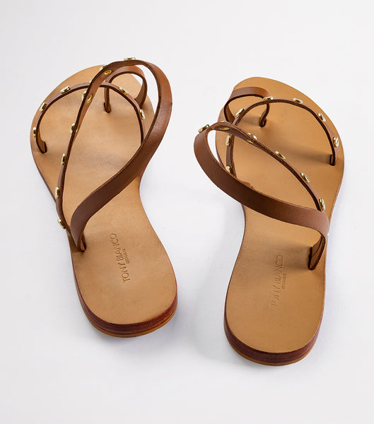 Sandalias Planas Tony Bianco Finola Tan 1cm Marrones | CLNZX47540