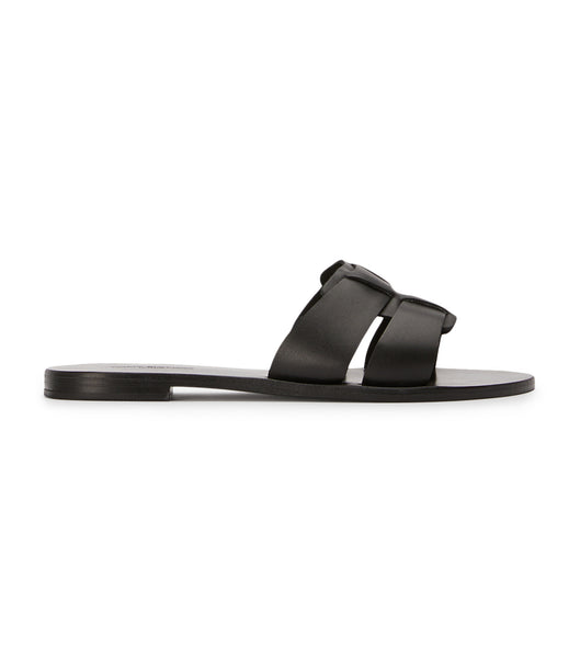 Sandalias Planas Tony Bianco Force Black 1cm Negras | CLXMI53608