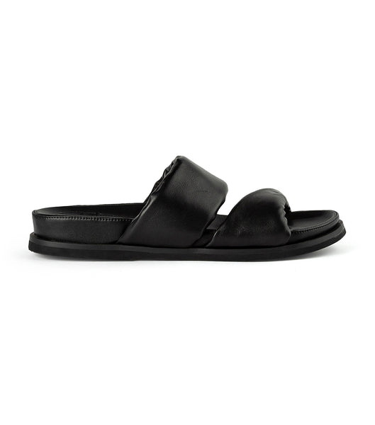 Sandalias Planas Tony Bianco Henry Black Nappa 3.5cm Negras | CLJZR12514