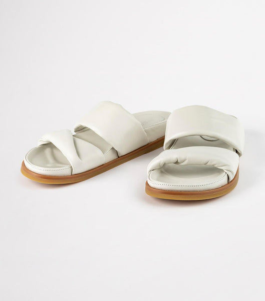 Sandalias Planas Tony Bianco Henry Dove Nappa 3.5cm Blancas | QCLWA44058