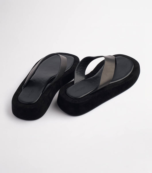 Sandalias Planas Tony Bianco Ives Black Como 3.5cm Negras | CLJVR94188