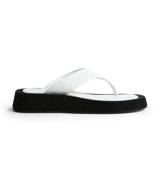 Sandalias Planas Tony Bianco Ives Milk Capretto 3.5cm Blancas | FCLHY82383