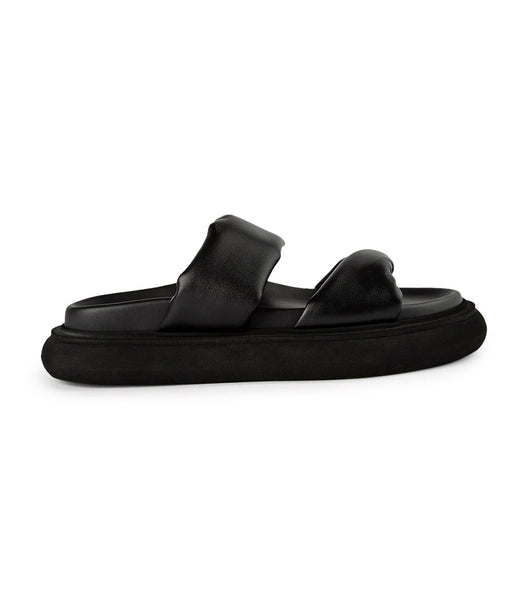 Sandalias Planas Tony Bianco June Black Nappa 3cm Negras | CLQAV69530