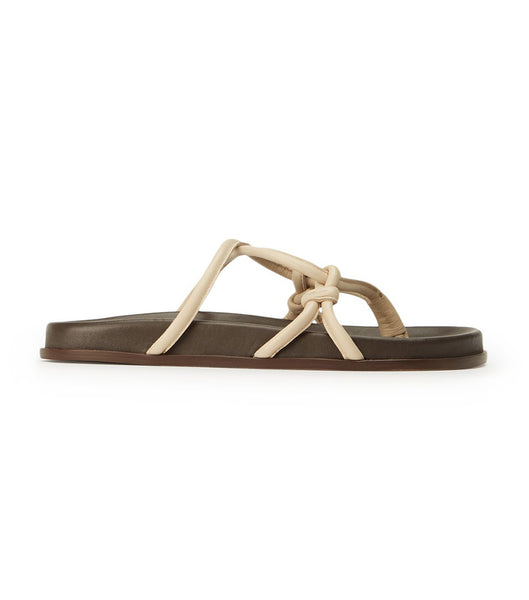 Sandalias Planas Tony Bianco Luelle Vanilla Nappa Amarillo Claro | CLEGJ42873