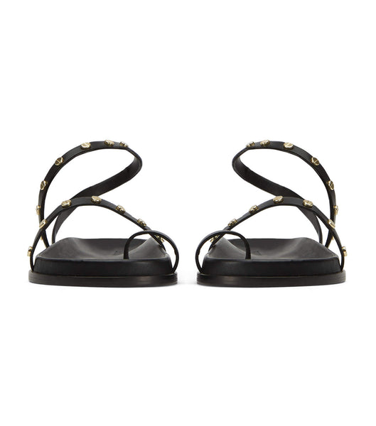 Sandalias Planas Tony Bianco Lyvia Black Negras | CLEAH30037