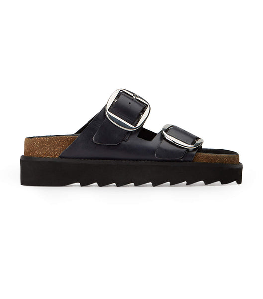 Sandalias Planas Tony Bianco Marty Black Wax Negras | CLNEJ38665