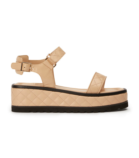 Sandalias Planas Tony Bianco Zahara Beech Nappa 6cm Beige | CLZDE33375