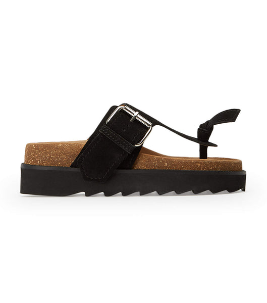 Sandalias Tony Bianco Marlo Black Gamuza 3cm Negras | CLQAV32528