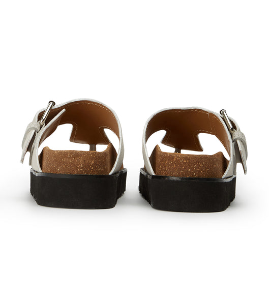 Sandalias Tony Bianco Marlo Milk Gamuza 3cm Blancas | SCLNY19337