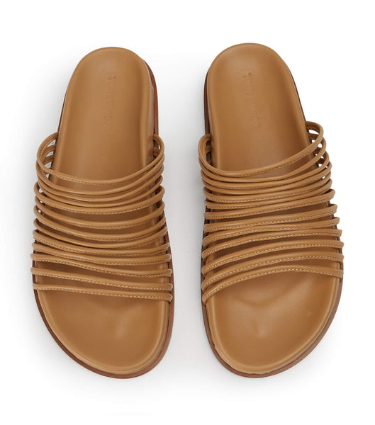 Sandalias de Diapositivas Tony Bianco Libi Biscuit Nappa Marrones | SCLVO87052